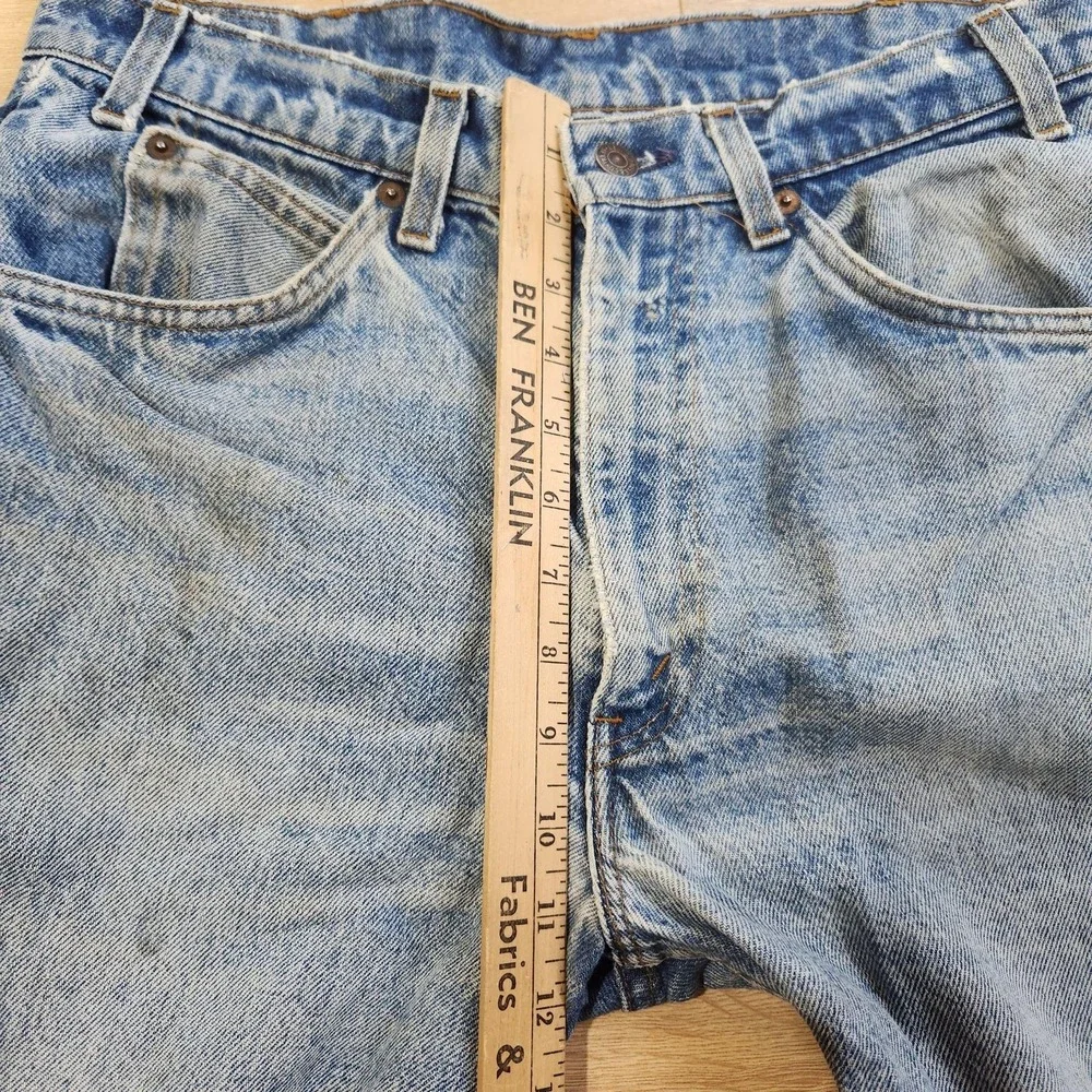 Vintage Levis 517 0217 Bootcut Jeans Mens 32x27 Orange Tab Denim USA Made 80s